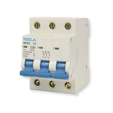 20A 6ka Tesla Three Pole Circuit Breaker