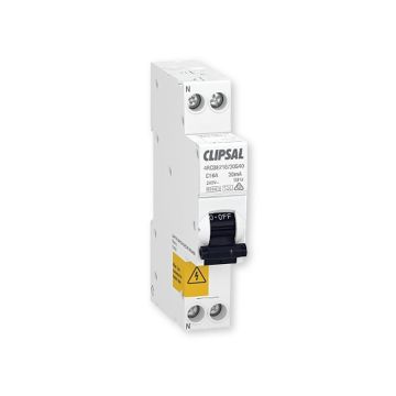 25A 4.5kA 240V Clipsal RCD/MCB 1P+N 30mA Circuit Protecter