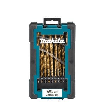 Makita Eco HSS 1 - 13mm 25 Piece Drill Bit Set