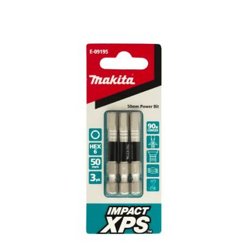 Makita XPS Hex6 x 50mm Insert Bit 3 Pack