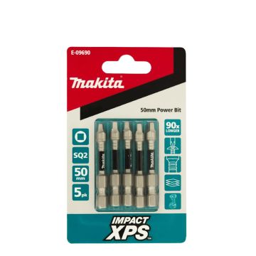 Makita XPS Sq2 x 50mm Insert Bit 5 Pack