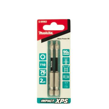 Makita XPS T10 x 75mm Insert Bit 2 Pack