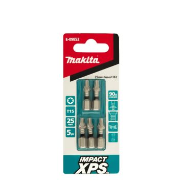 Makita XPS T15 x 25mm Insert Bit 5 Pack