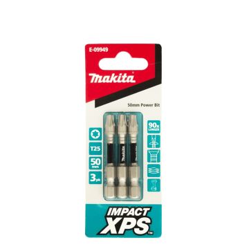 Makita XPS T25 x 50mm Insert Bit 3 Pack