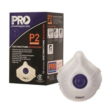 P2 Respirator with Valve (12 Box)