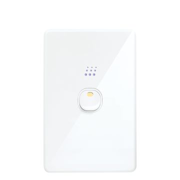 Powermesh 5A 240V 1 Button Multipurpose Switch-White