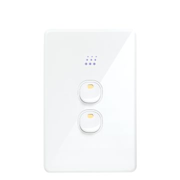 Powermesh 5A 240V 2 Button Multipurpose Switch-White
