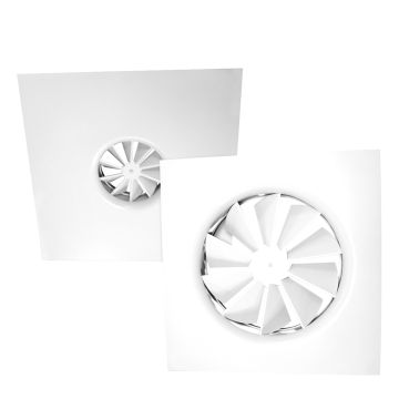 Square Swirl Diffuser PSA-Q 595mm Face / 248mm Neck