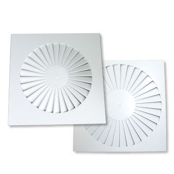 Square Swirl Diffuser PSC-Q 595mm Face / 535mm Neck