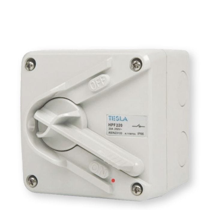 20A Large Tesla Double Pole Isolator main product photo