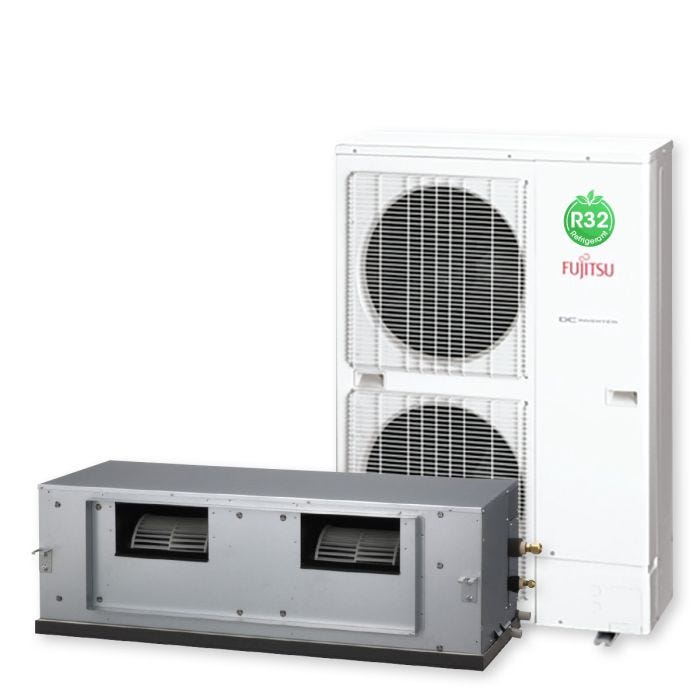 25.0kW 3-Phase R32 Fujitsu High Static Ducted Reverse Cycle Air Conditioner main product photo