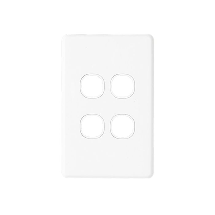 Clipsal Grid Plate 4 Gang Standard Cover main product photo