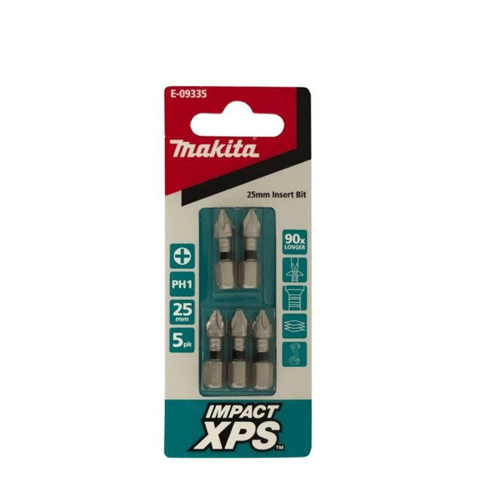 Makita XPS Ph1 x 25mm Insert Bit 5 Pack main product photo