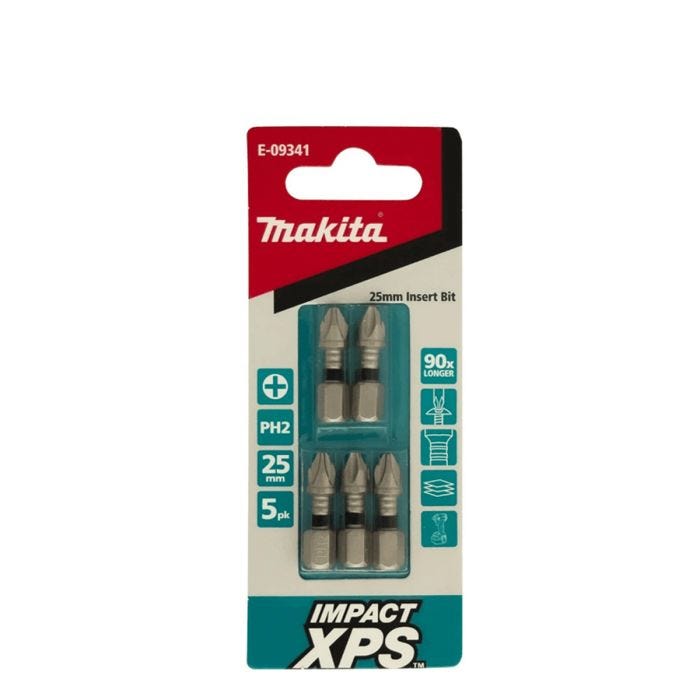 Makita XPS Ph2 x 25mm Insert Bit 5 Pack main product photo