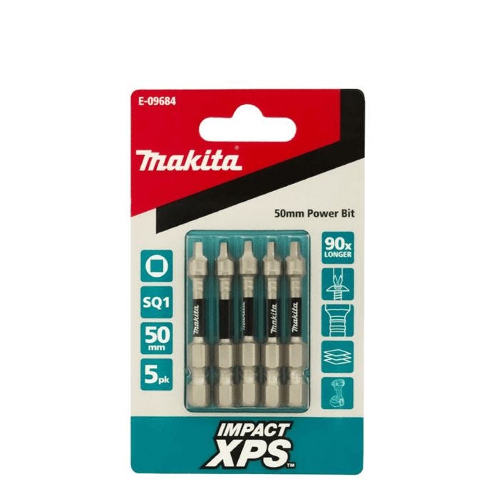 Makita XPS Sq1 x 50mm Insert Bit 5 Pack main product photo