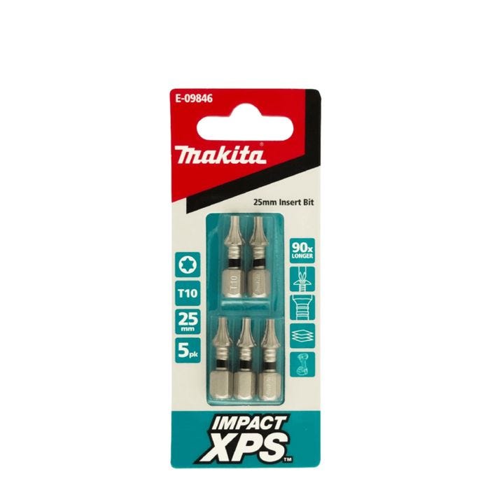 Makita XPS T10 x 25mm Insert Bit 5 Pack main product photo