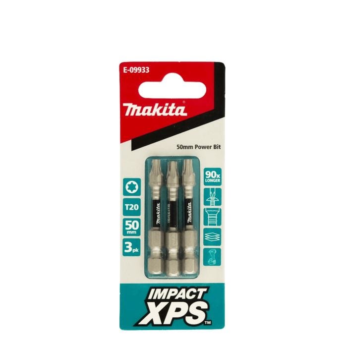 Makita XPS T20 x 50mm Insert Bit 3 Pack main product photo