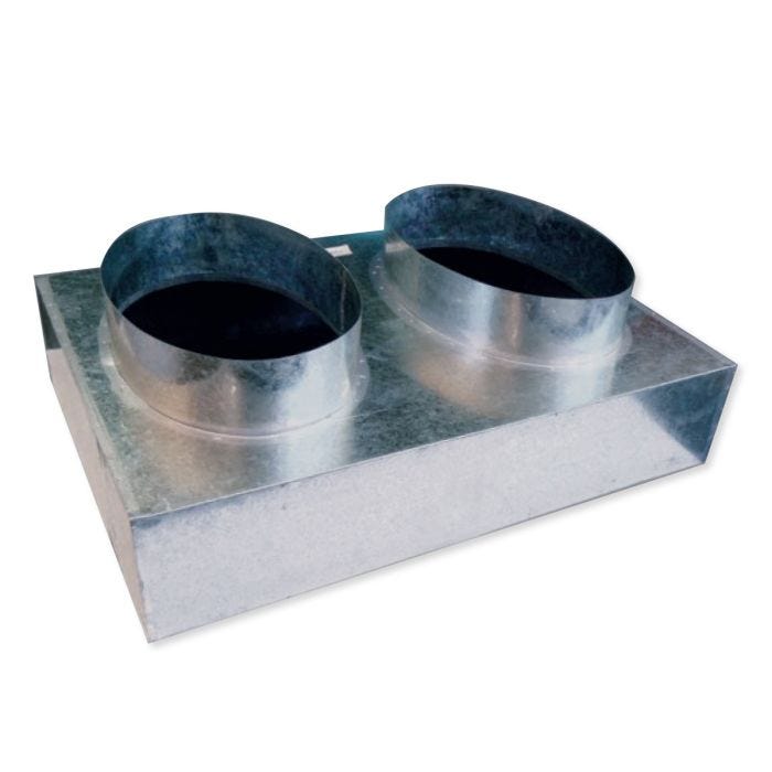 Return Air Box 750 x 500 x 150mm, 2x Spigots main product photo