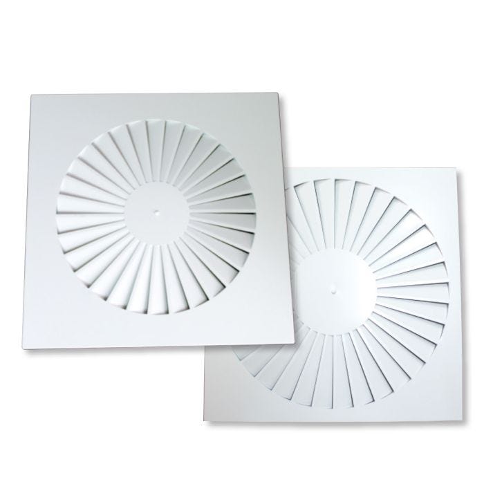 Square Swirl Diffuser PSC-Q 595mm Face / 535mm Neck main product photo