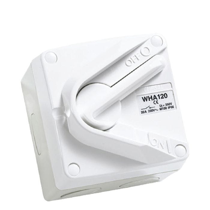 20A/16AX 250VAC Clipsal Surface Switch 1G Single Pole Isolator main product photo